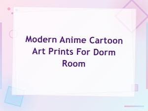 Modern Anime Cartoon Art Prints for Dorm Room Wall Decor